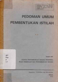 21110 - Pedoman Umum Pembentukan Istilah