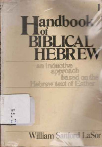 21982 - Handbook Of Biblical Hebrew. Vol 1