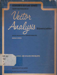 34329 - Theory And Problems Of Vector Analysis And Intoduction To Tensor Analsis Si