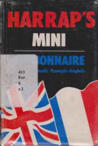 LIL181 - Harrap's Mini Dictionnarie Anglais-francais/francais-anglais