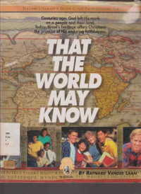 LIL754 - That The World May Know