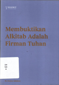 18075755 MEMBUKTIKAN ALKITAB ADALAH FIRMAN TUHAN