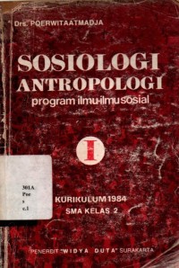 Sosiologi Antropologi : Program Ilmu-ilmu Sosial